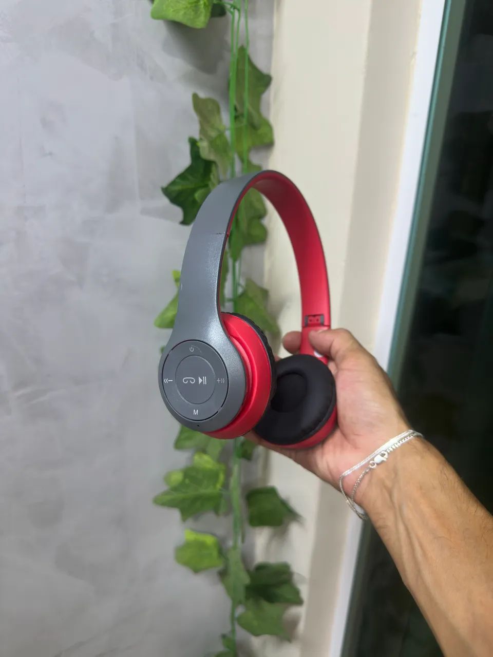 Fone Bluetooth P47 Vermelho - Entrega imediata  - Foto 3