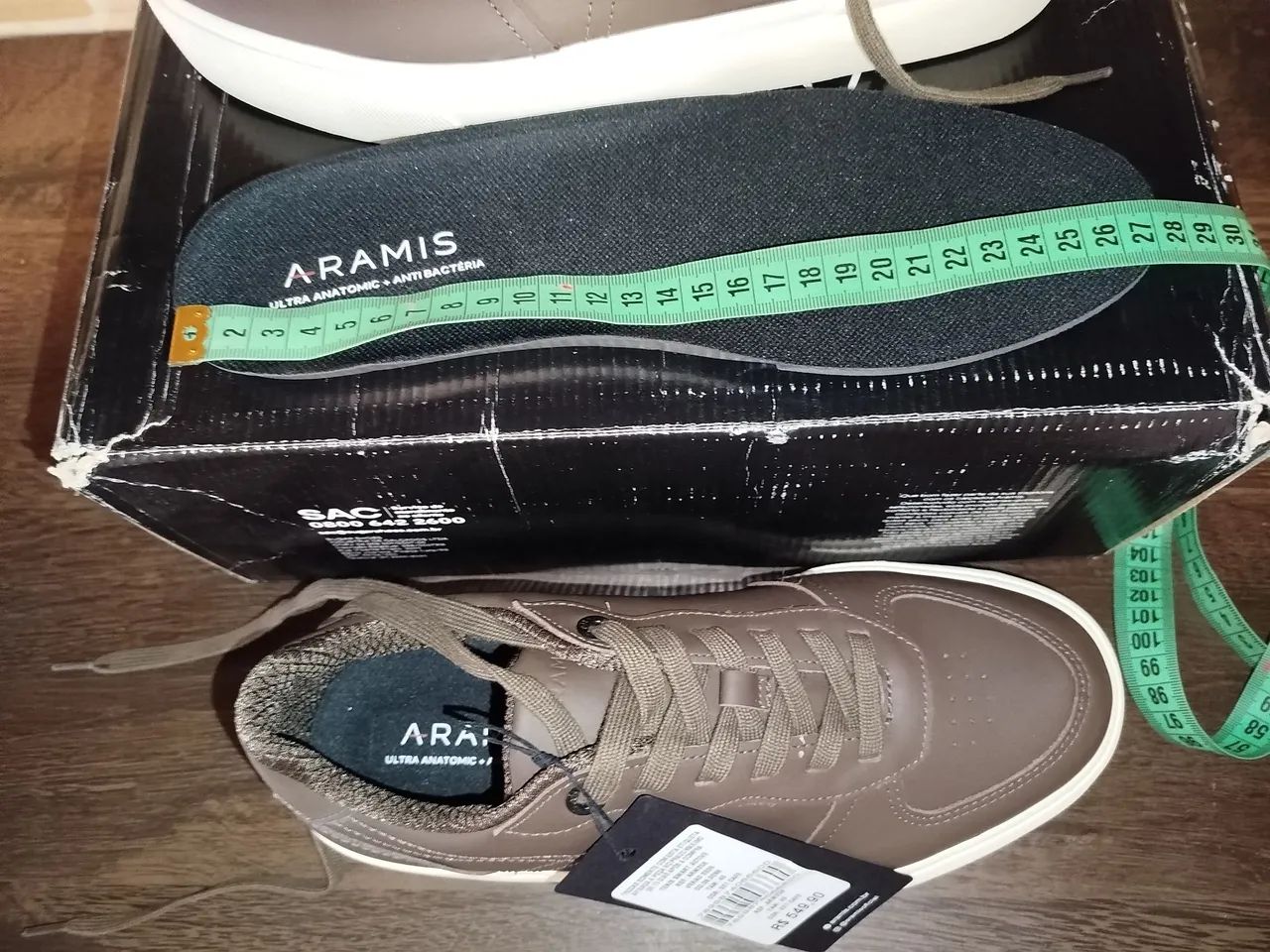 Tênis Aramis Smart Active Marrom 40 - Foto 5