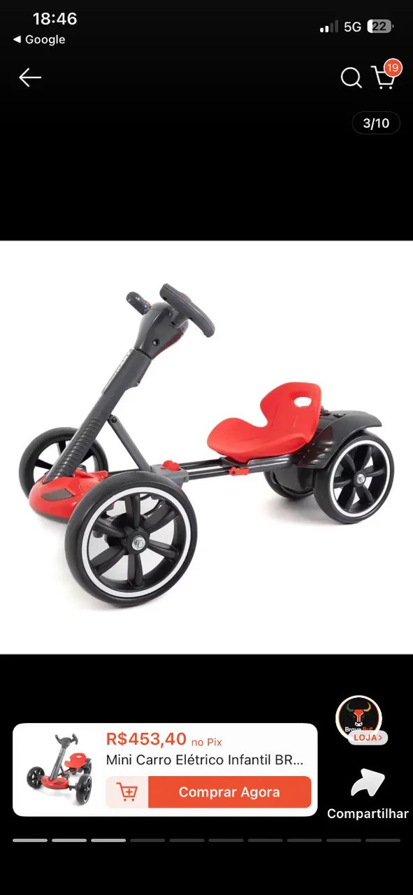 Carro Eletrico infantil - Foto 3