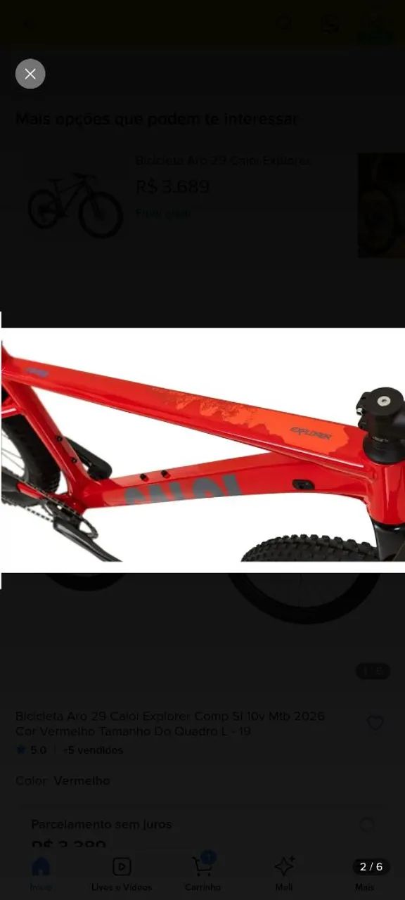 Bicicleta Caloi aro 29 Explorer  - Foto 2