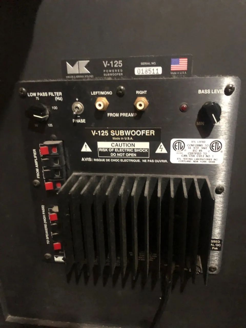 SUBWOOFER M&K MILLER&KREISEL - Foto 2