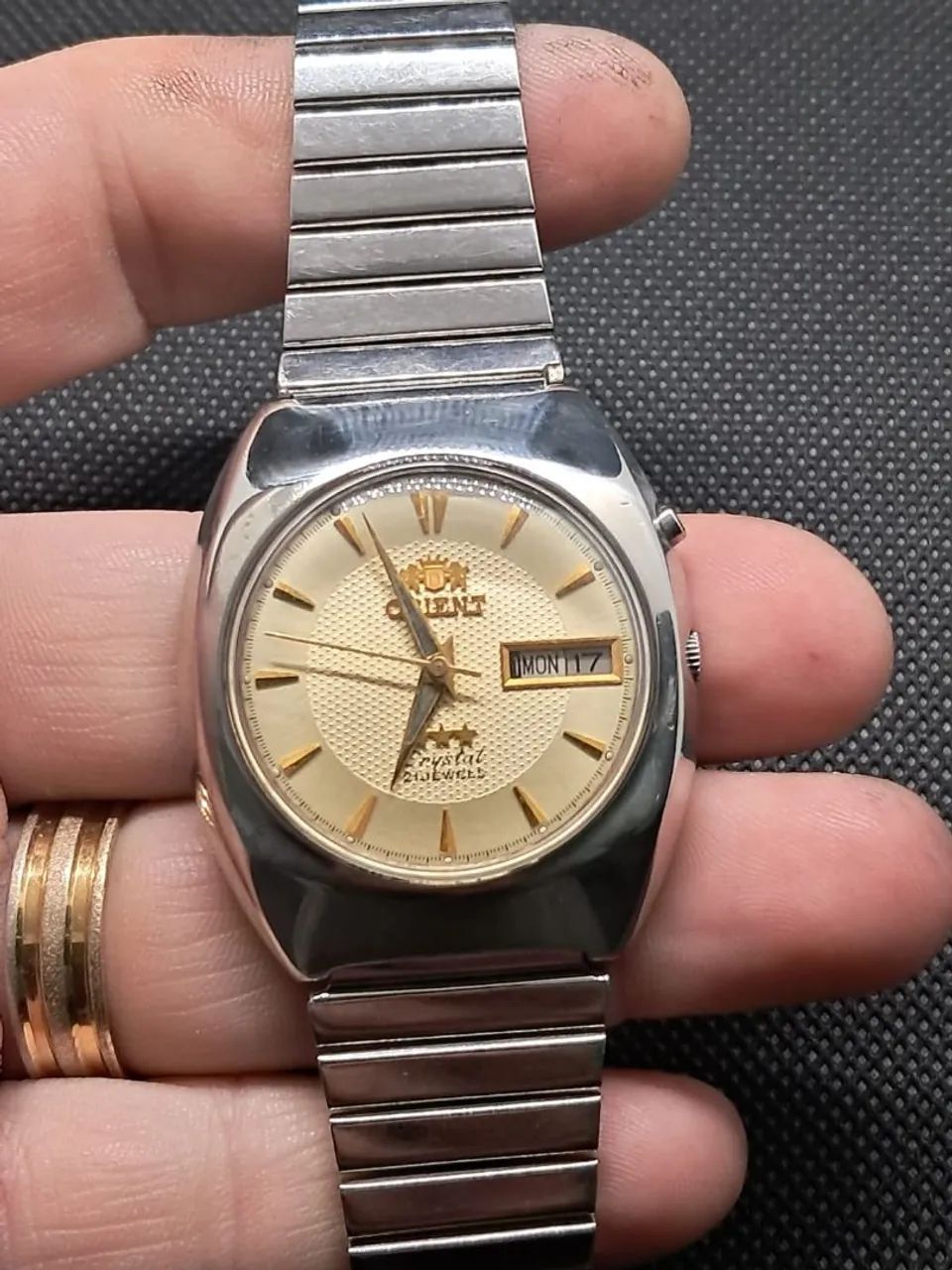 Orient 3 estrelas automático amarelo 
