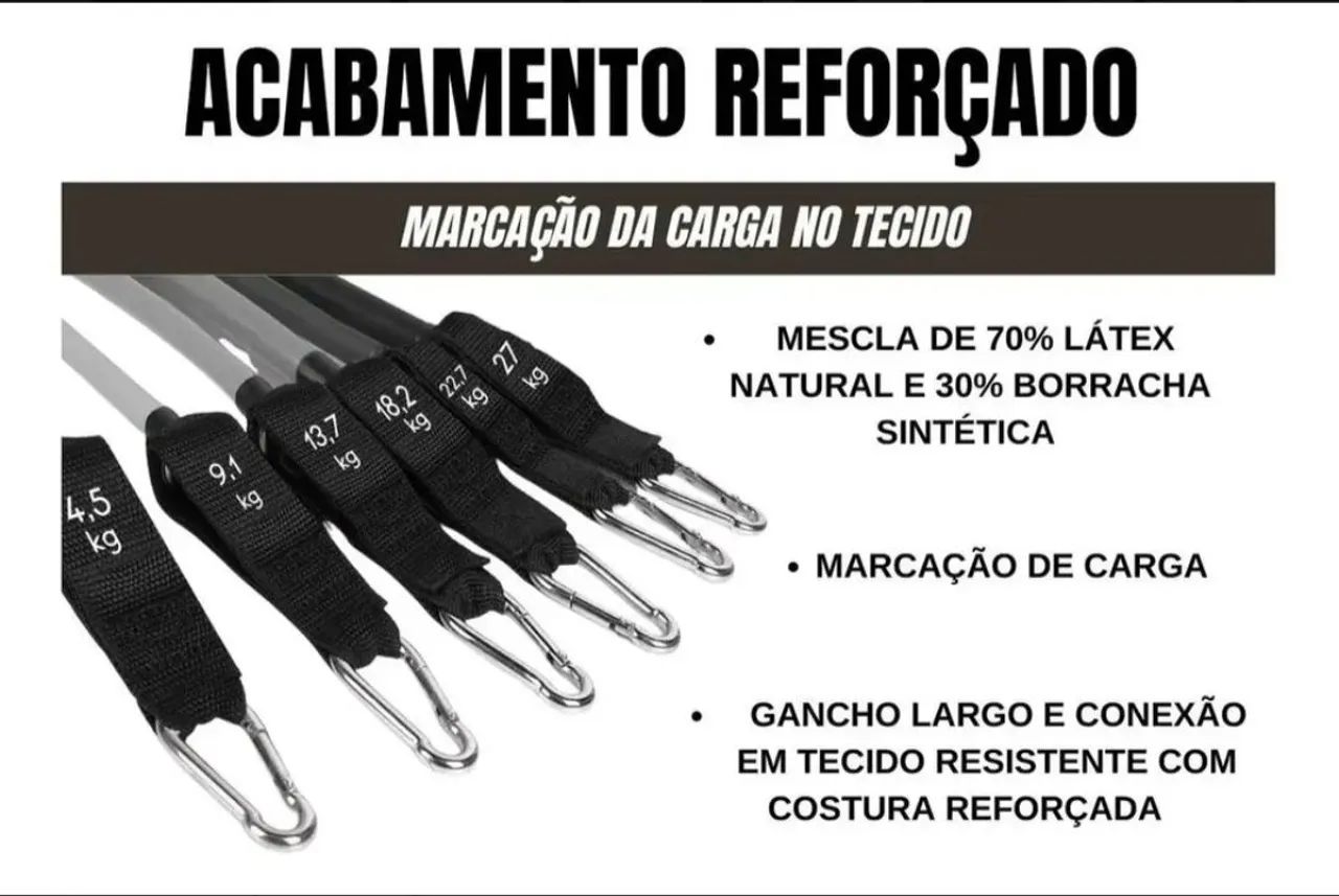 Elásticos para treino em casa - Foto 2