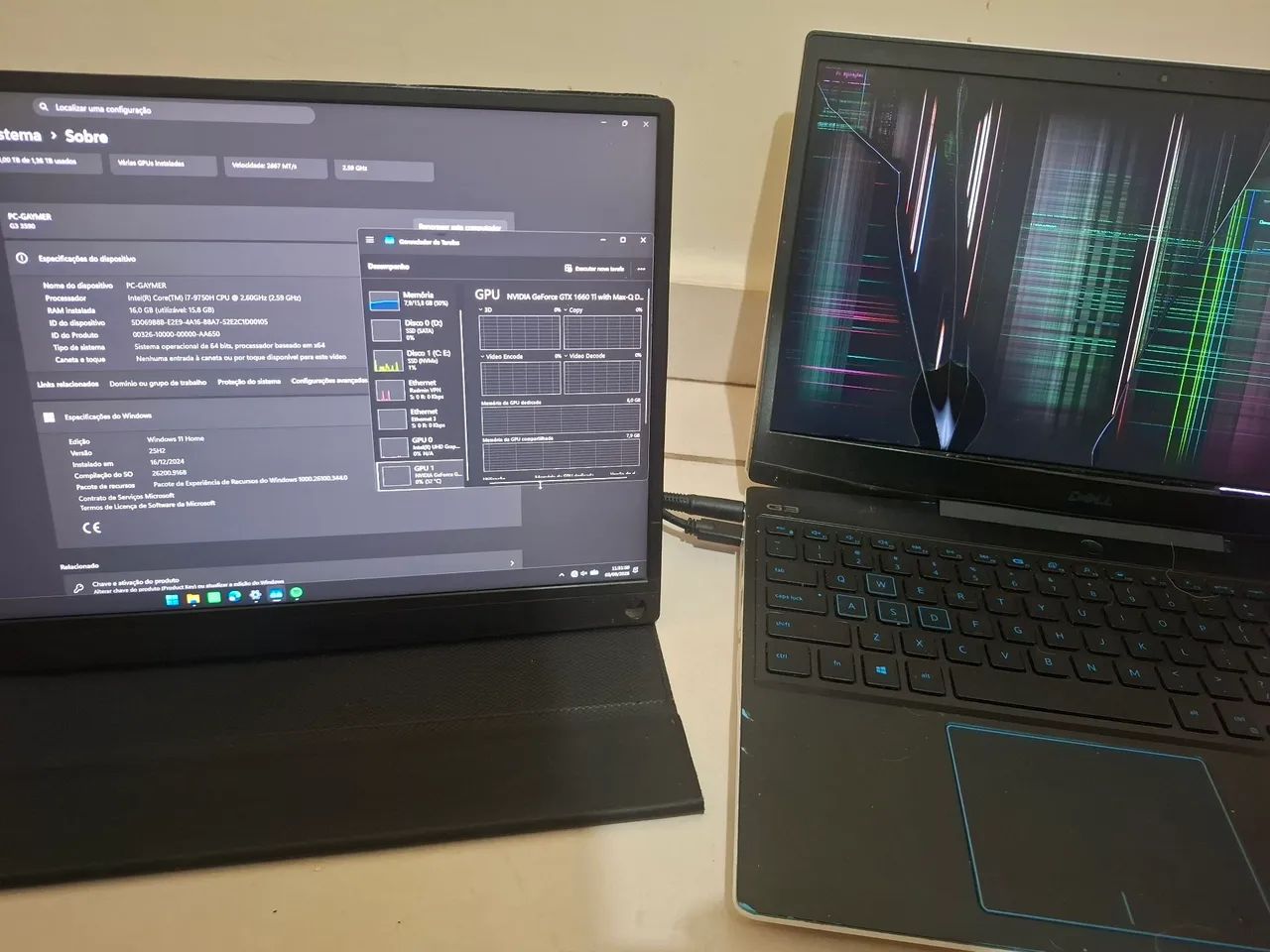 Notebook Gamer Dell G3 1660ti 6GB - Foto 3