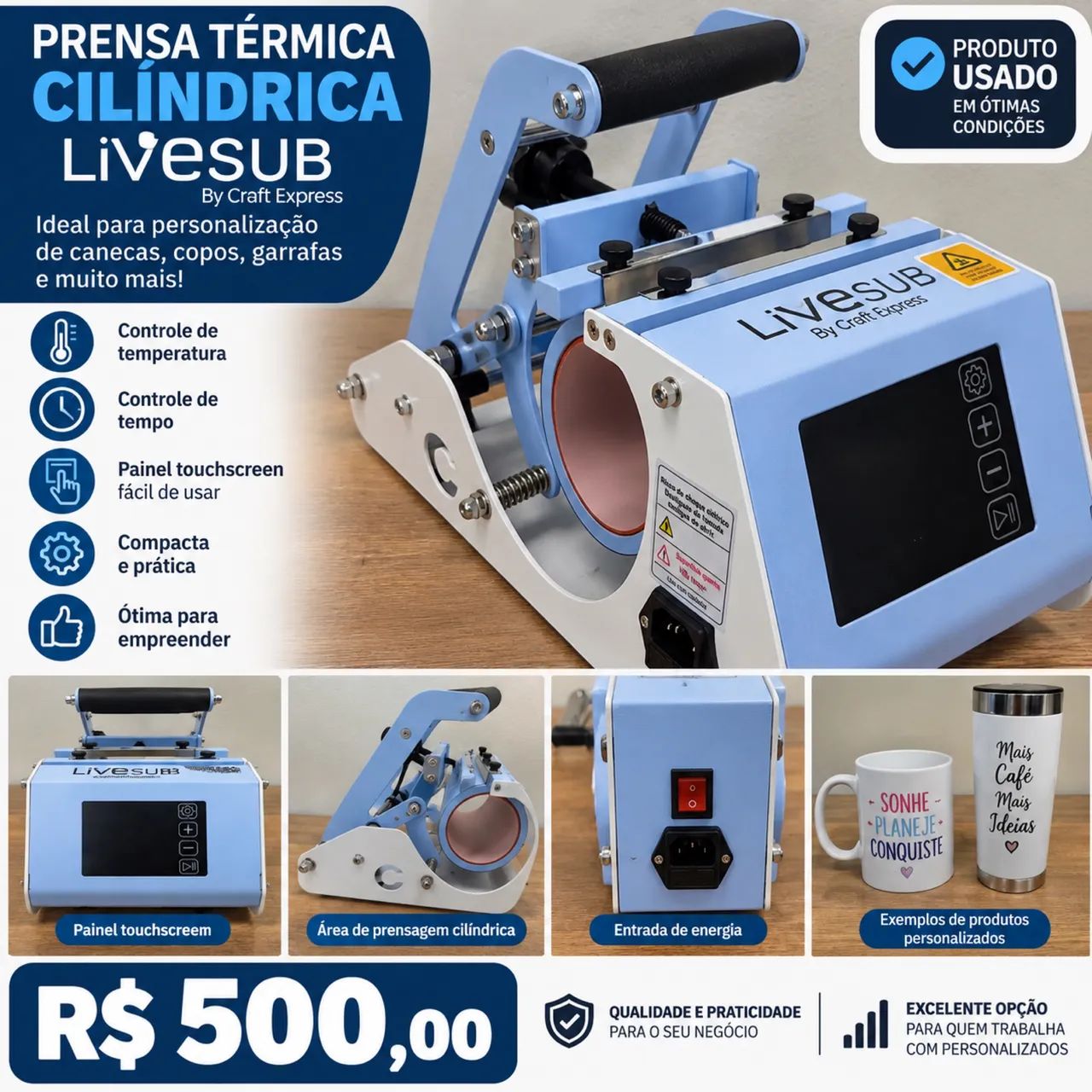 Prensa de caneca 