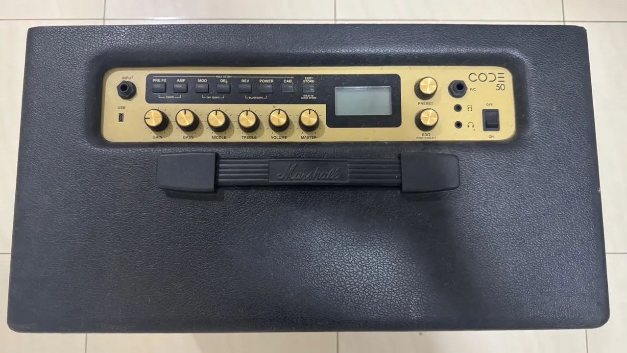 ? AMPLIFICADOR MARSHALL CODE 50 - 50W | ESTADO DE NOVO - Foto 5