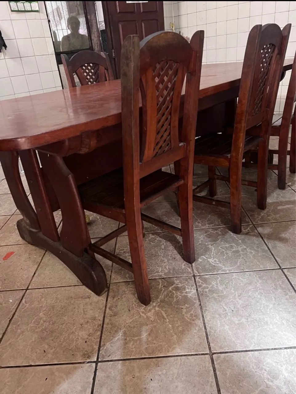 Mesa de madeira andiroba  - Foto 2