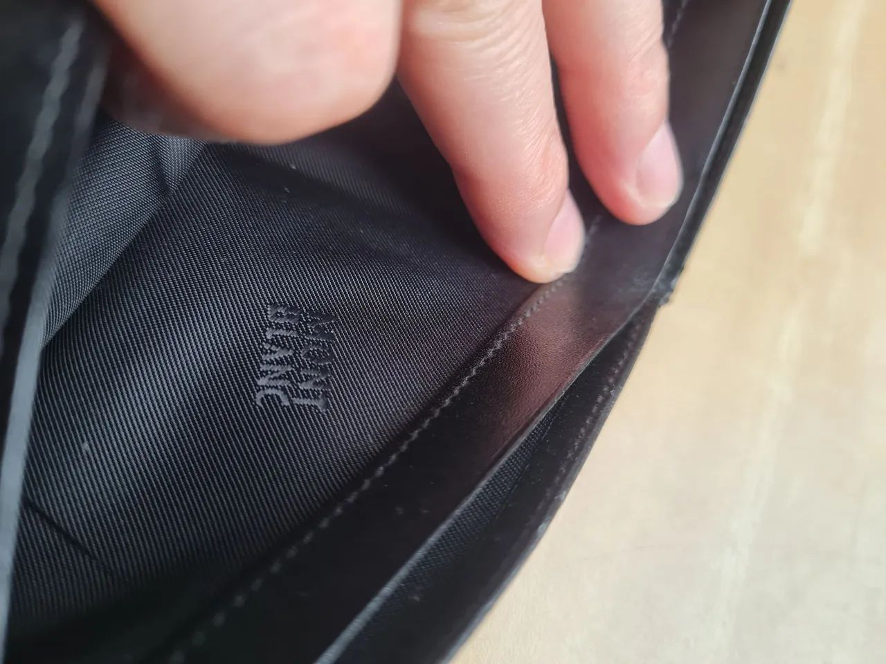 Carteira Montblanc Meisterstuck Bifold Preto 6cc Original  - Foto 4
