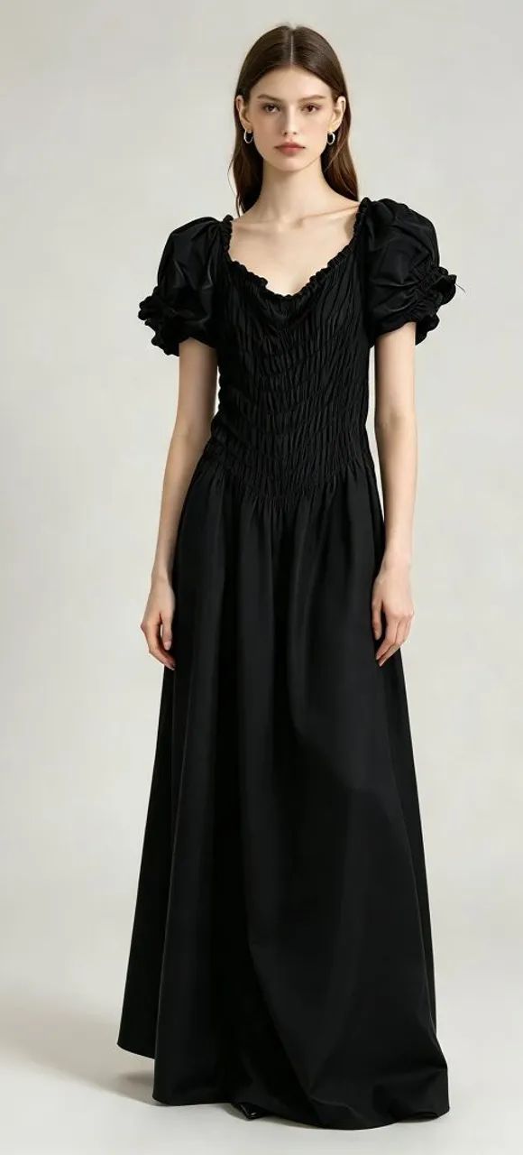 Vestido longo preto Tam G 