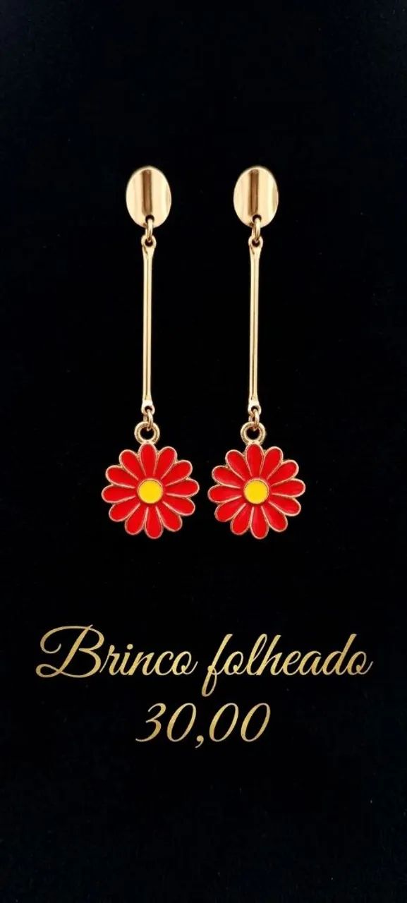 Brincos florais 