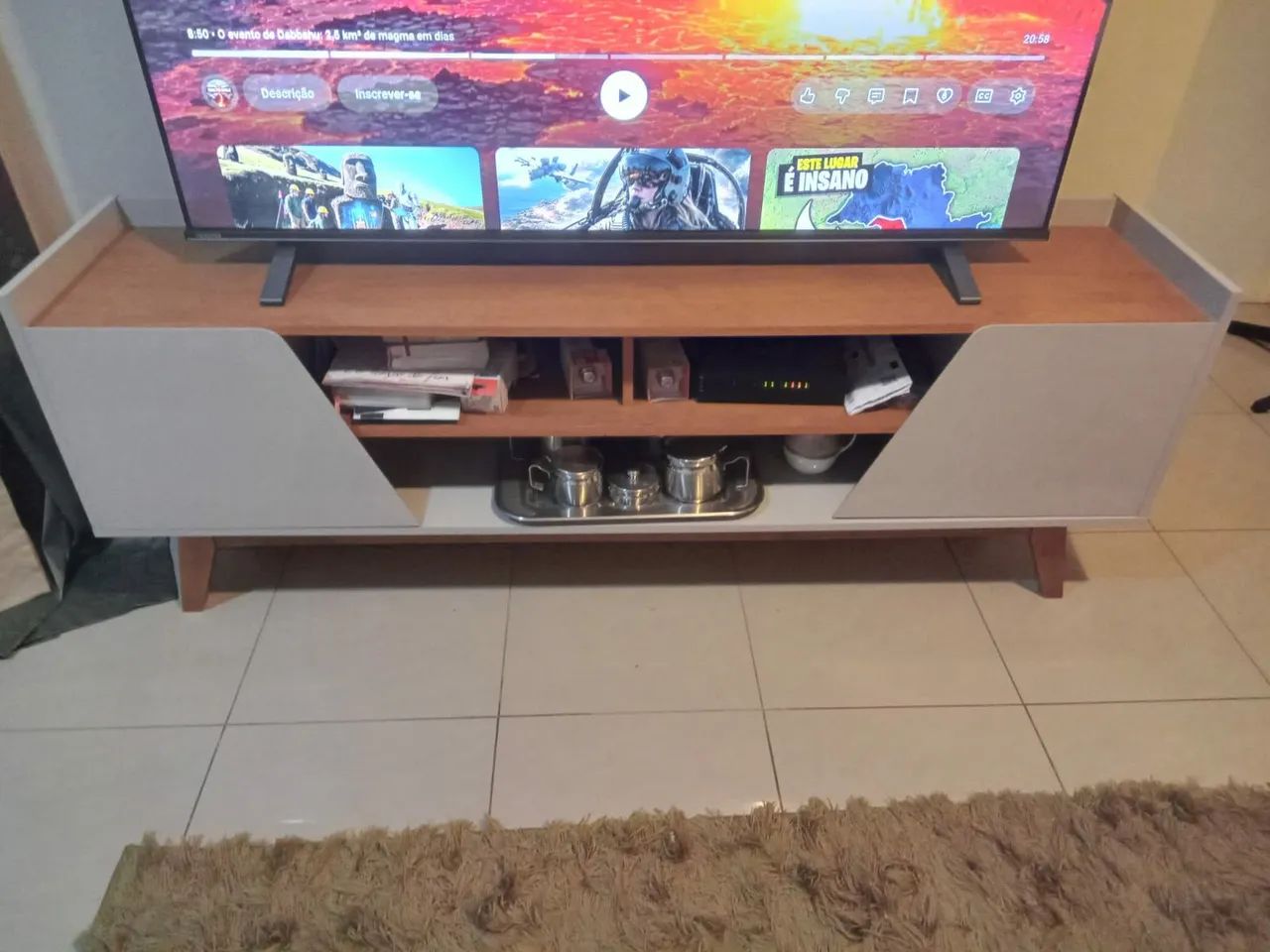 Lindo Rack semi novo para TVs até 70 polegadas417563314938849280