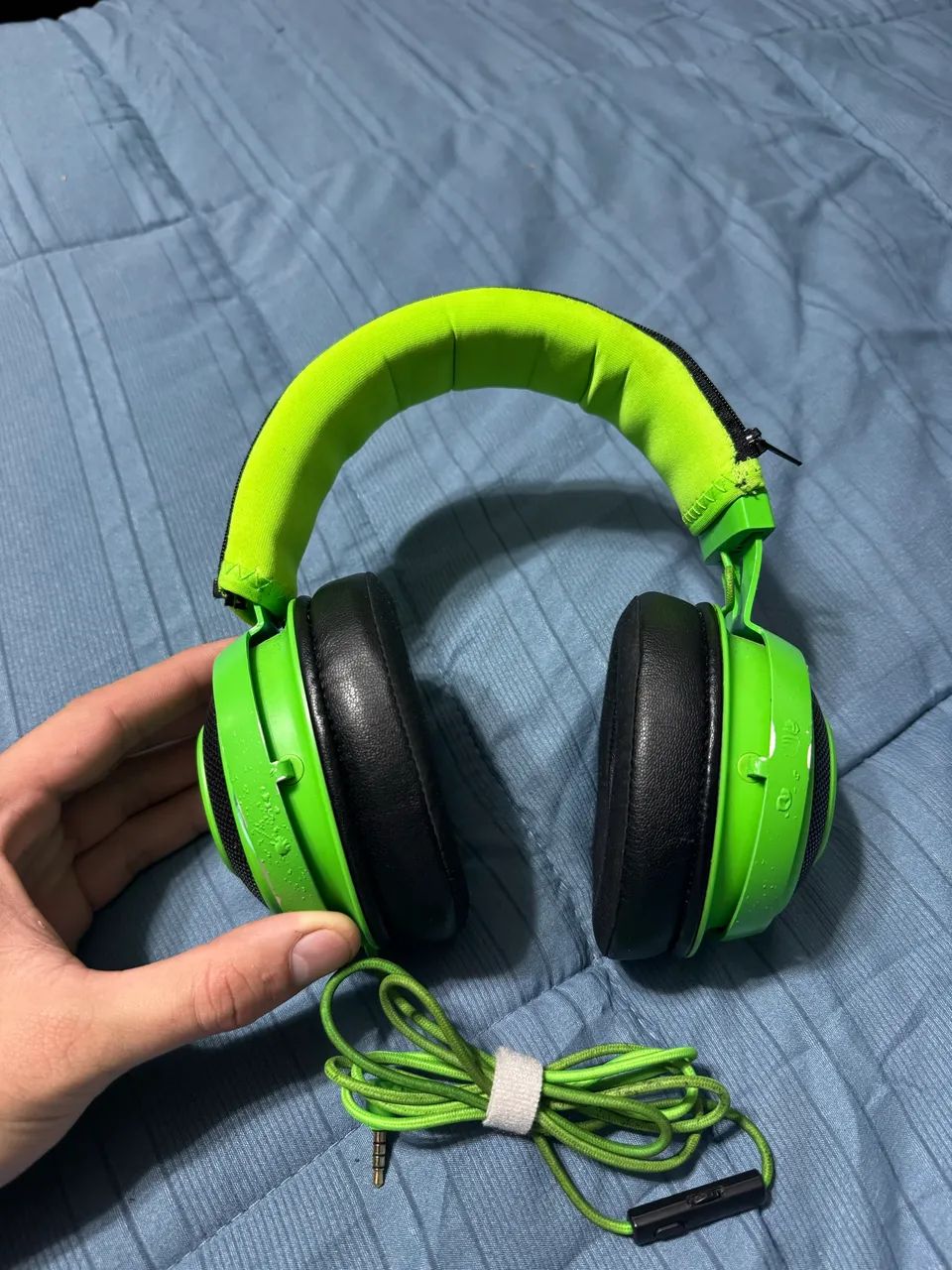 Fone Gamer Razer Kraken Verde P2 Original Com Microfone - Usado - Foto 2
