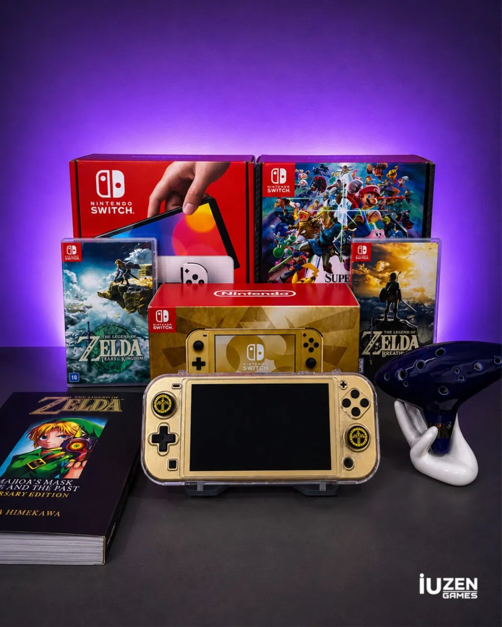 Nintendo Switch Lite - Hyrule Edition (Zelda) - Consoles de Vídeo