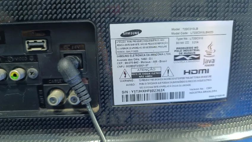TV Monitor LED de 21,5 polegadas Samsung em perfeito estado - Foto 4