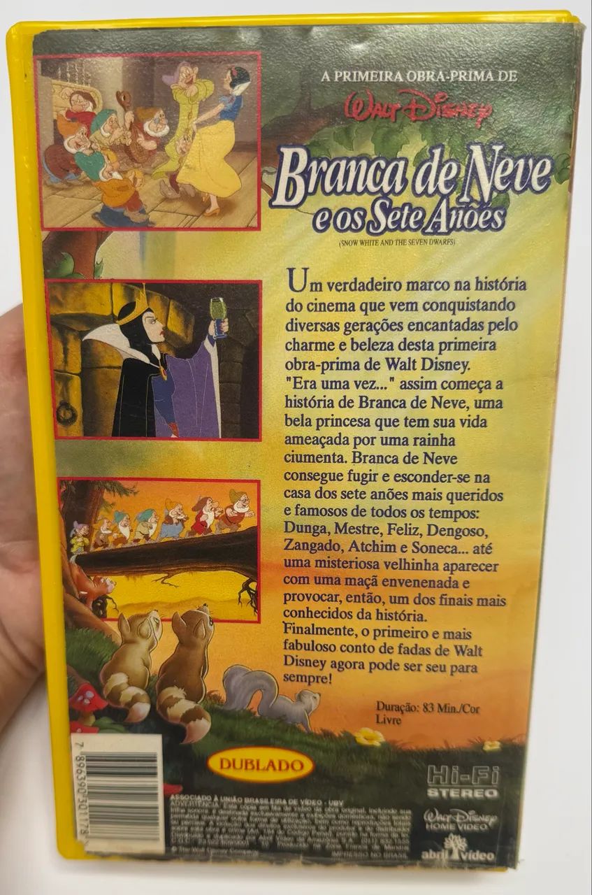 VHS - Branca de Neve e os 7 an0es - Foto 2