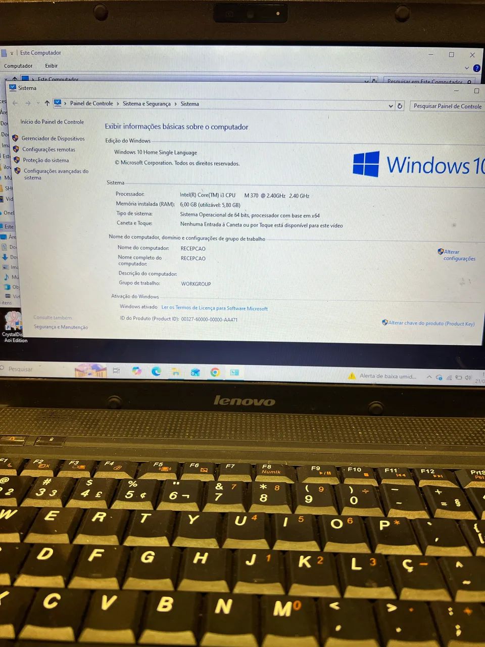 Notebook Lenovo (oportunidade) - Foto 2