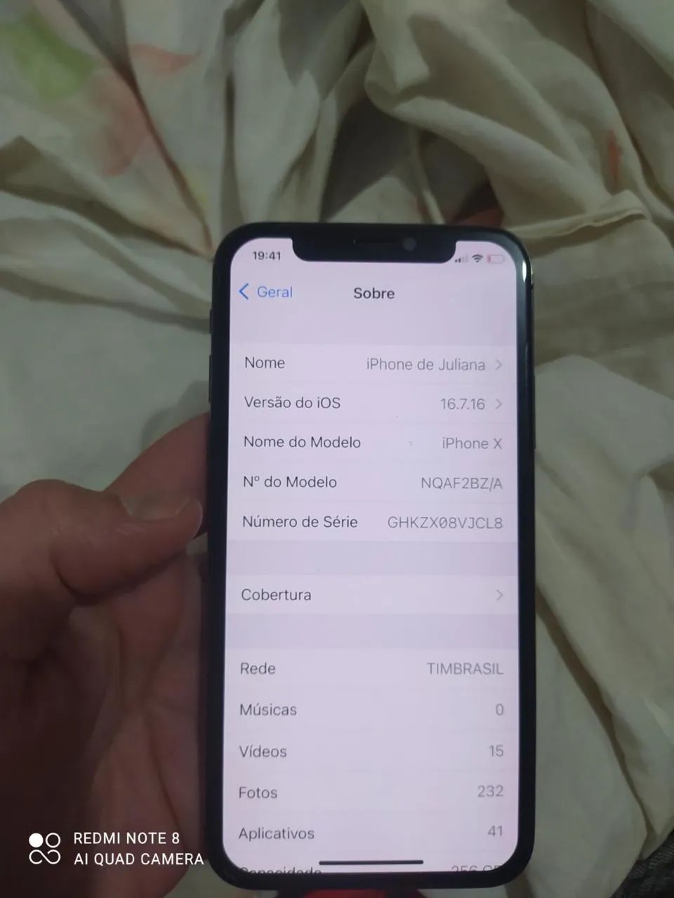 IPhone X 256 gigas sem defeito - Foto 2