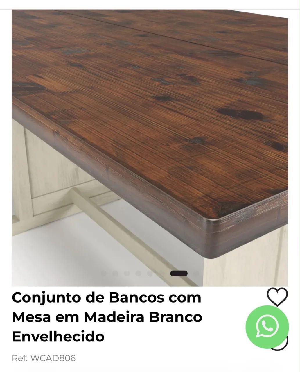 Mesa de madeira maciça lacrada na caixa  - Foto 2