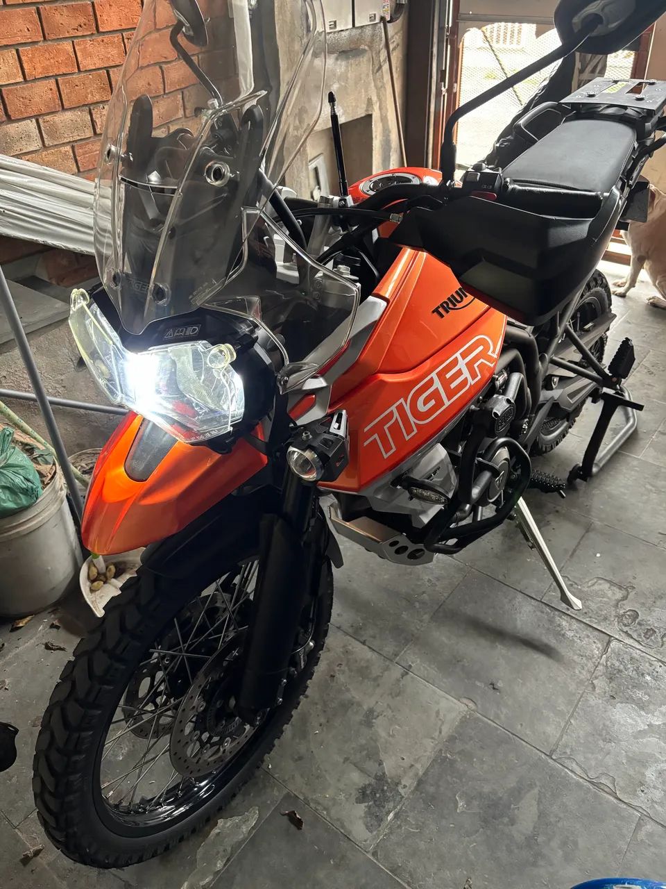 Tiger 800 laranja impecável  - Foto 3