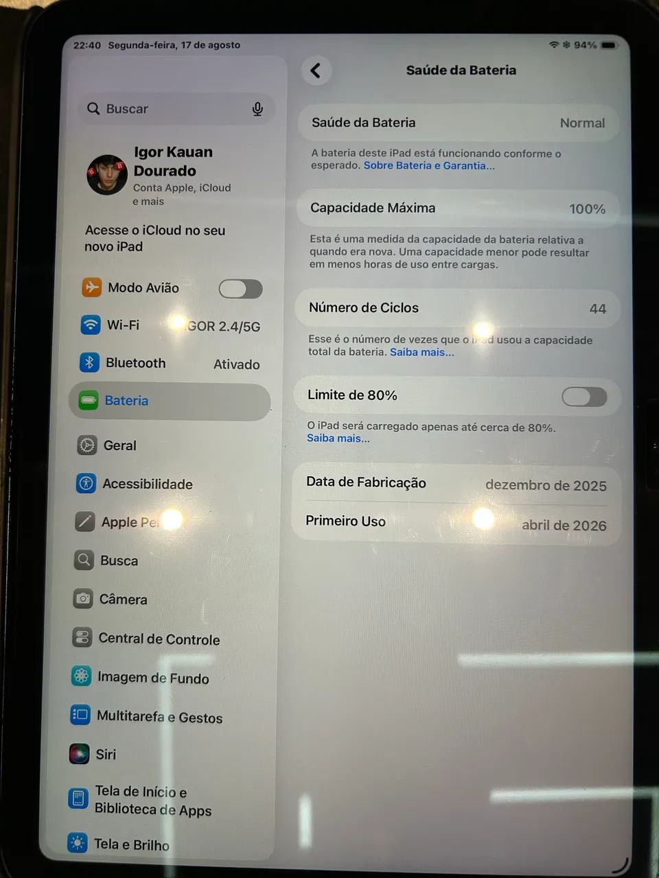 iPad A16 Novinho  - Foto 3