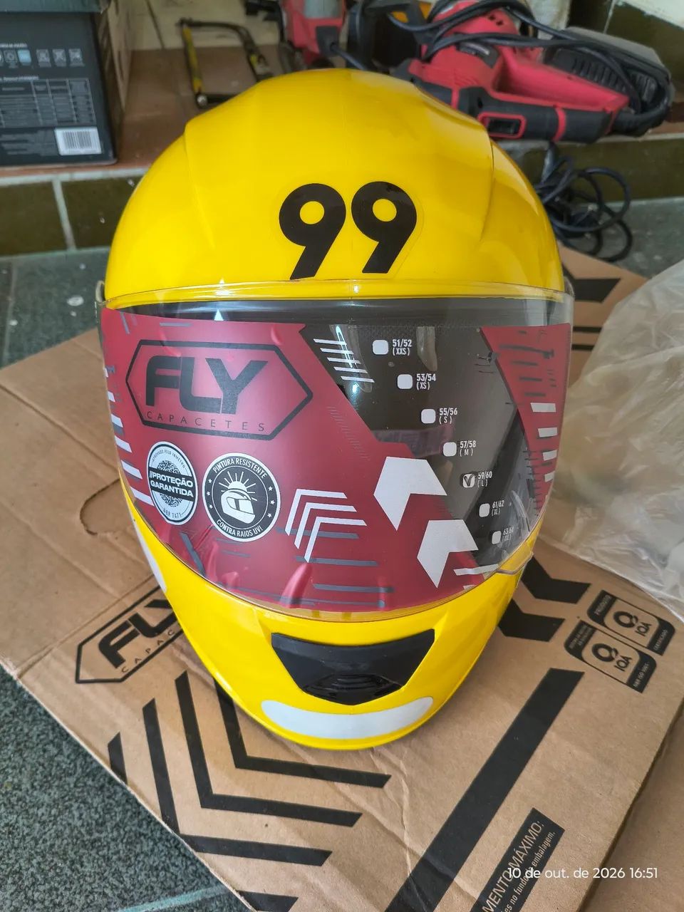 Capacete motociclista 