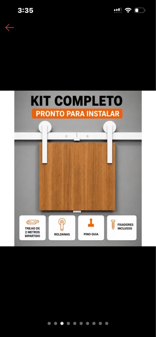 Kit porta de correr