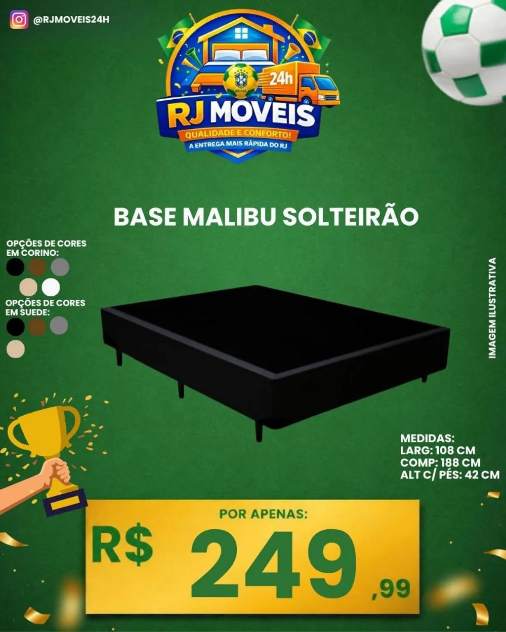 Bases de cama / baú ( Solteirão, Viúva )