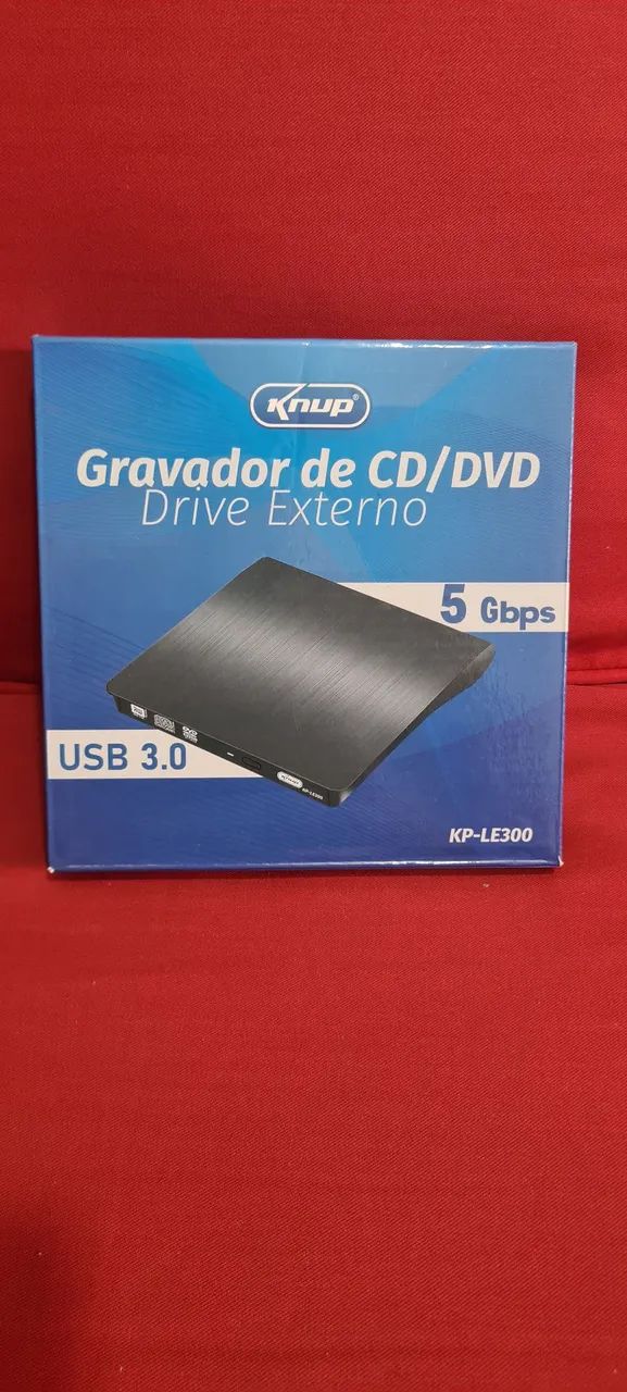 Drive Externo Gravador/Leitor de CD e DVD