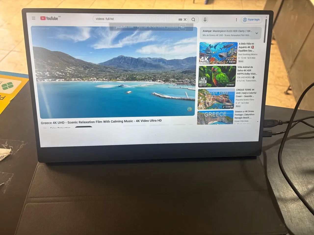 Monitor Portátil 15.6 Full HD Ips Touch  - Foto 4