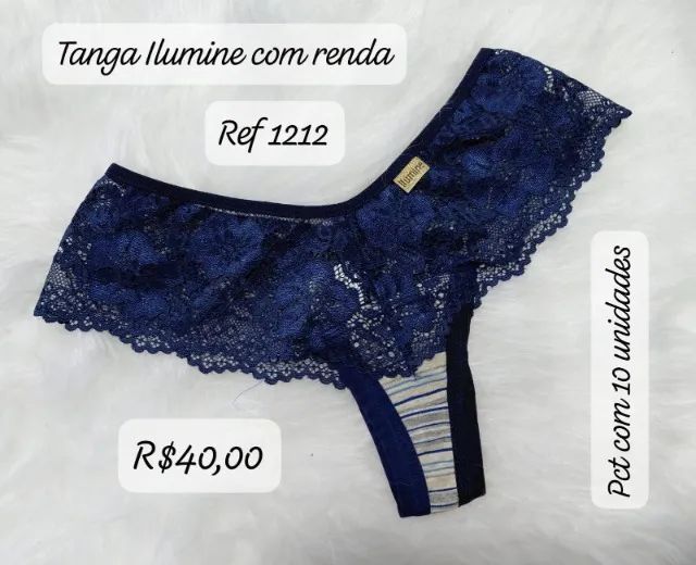 TANGAS MICROFIBRA COM UMA RENDA NO CÓS PREÇOPARA REVENDA