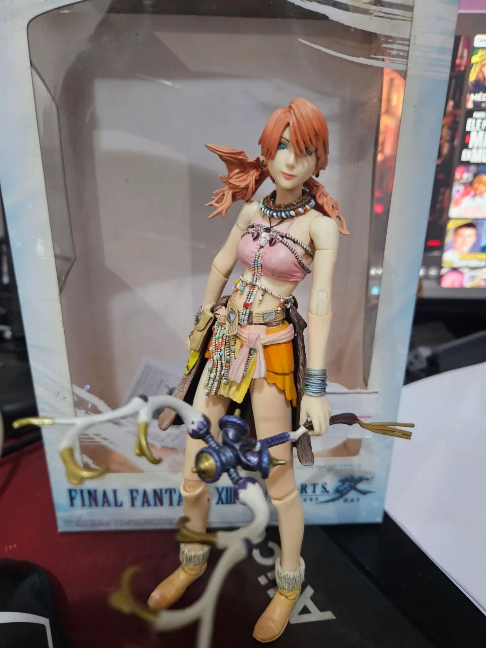Action Figure Final Fantasy 13 Vanille Play Arts Kai Original