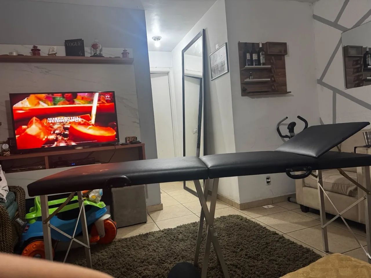 Maca Profissional para Tatuagem Dobrável - Preta | Excelente Estado - Foto 3