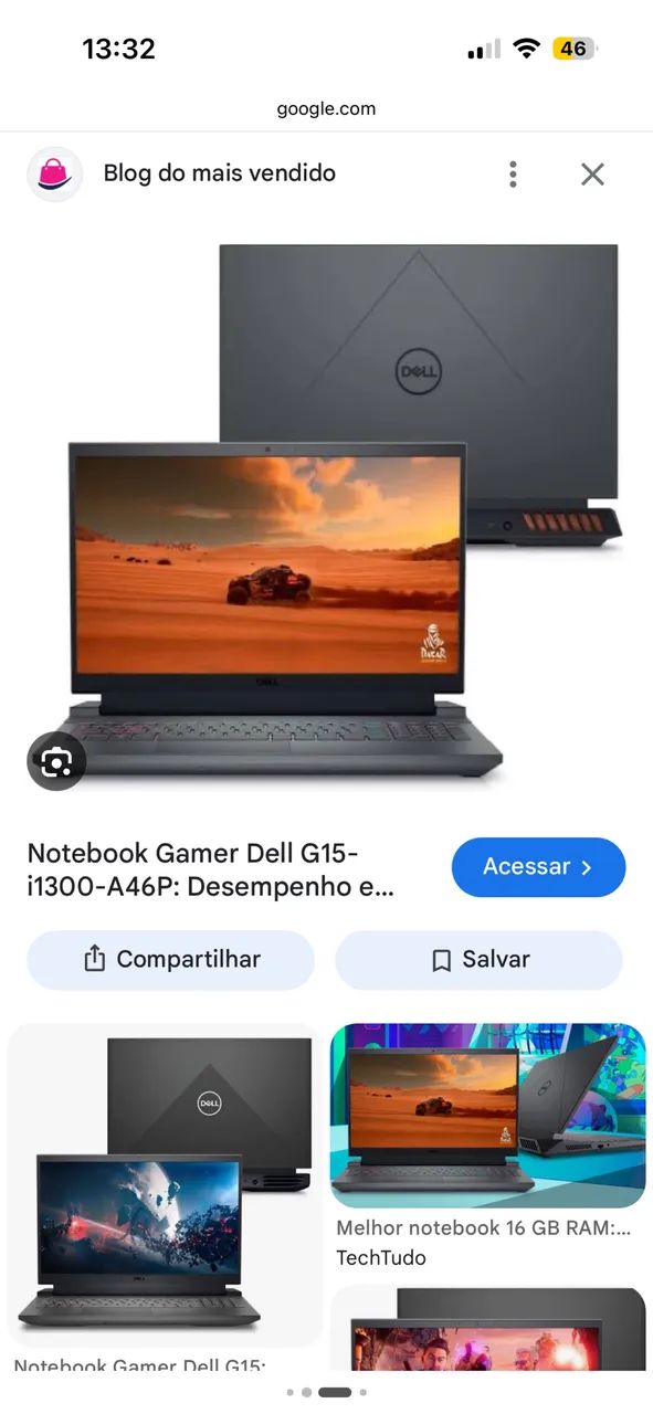 Notebook Dell g15 