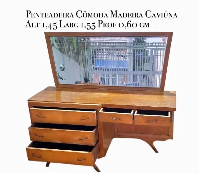 Penteadeira / Cômoda em Madeira Caviúna - Foto 2