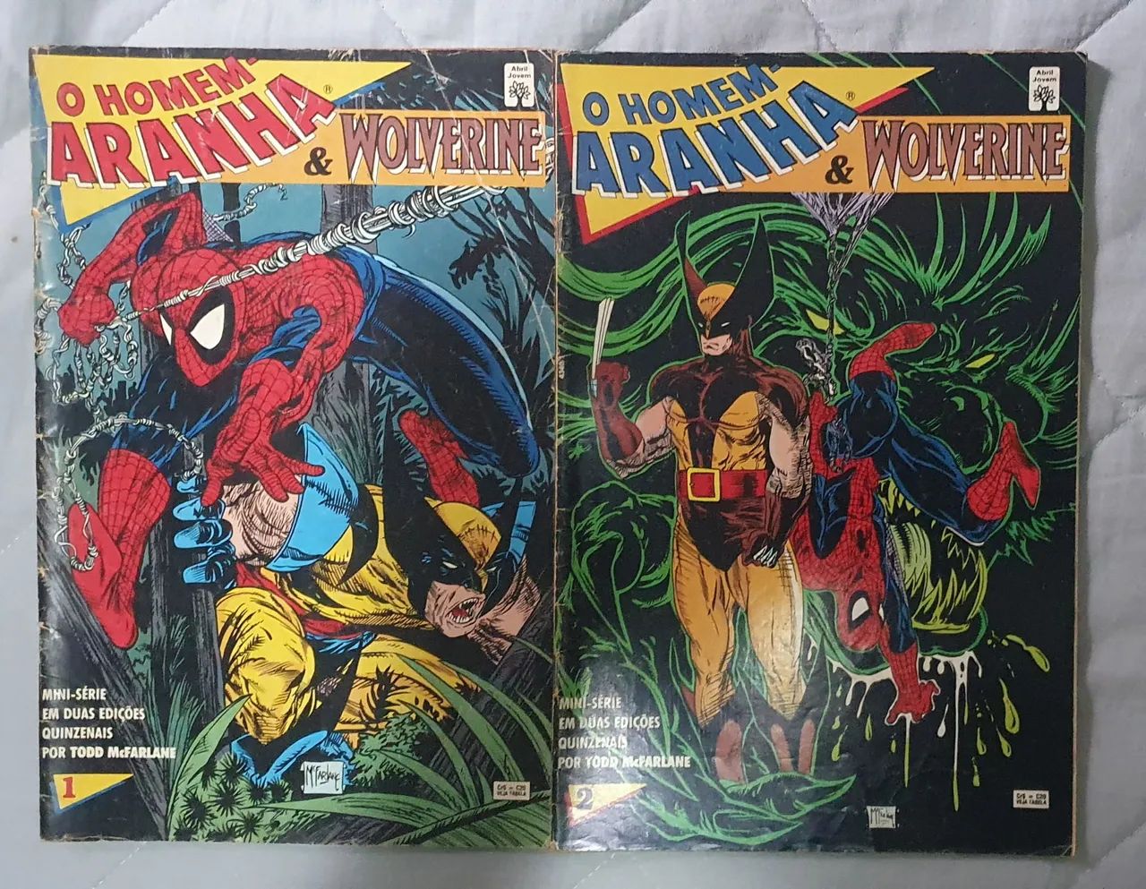 Hqs Homen Aranha e Wolverine n1 e 2 rarissimas