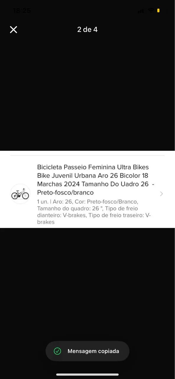 Bike nova feminina 