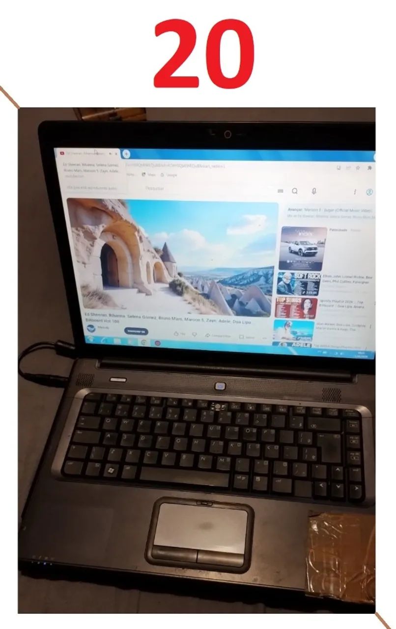 Cód.20) 1un. Notebook Compaq Presario C770BR usado