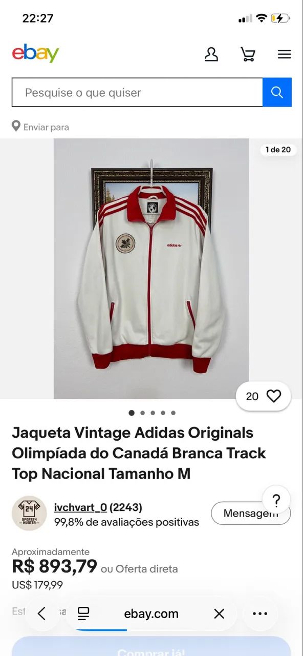 Jaqueta Canadá Vintage - Adidas Originals - Roupas - Ipanema