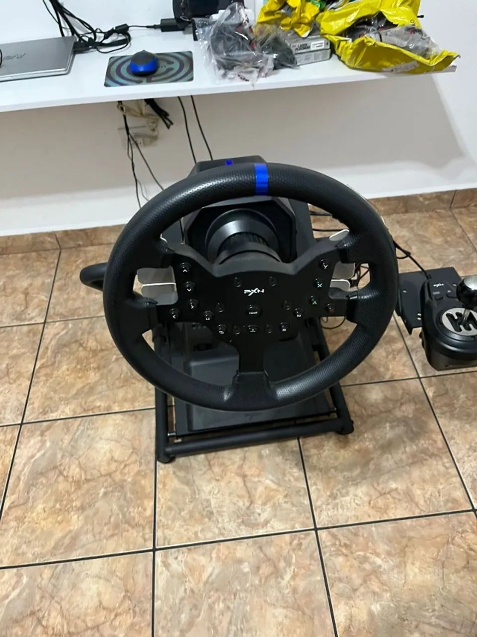 Volante Gamer V99 PXN + Cockpit dobravel