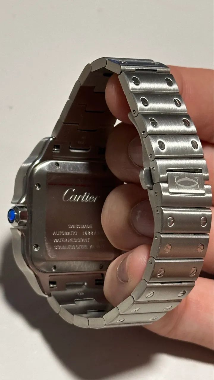 Relógio Cartier Santos XL automático Clne - Foto 4
