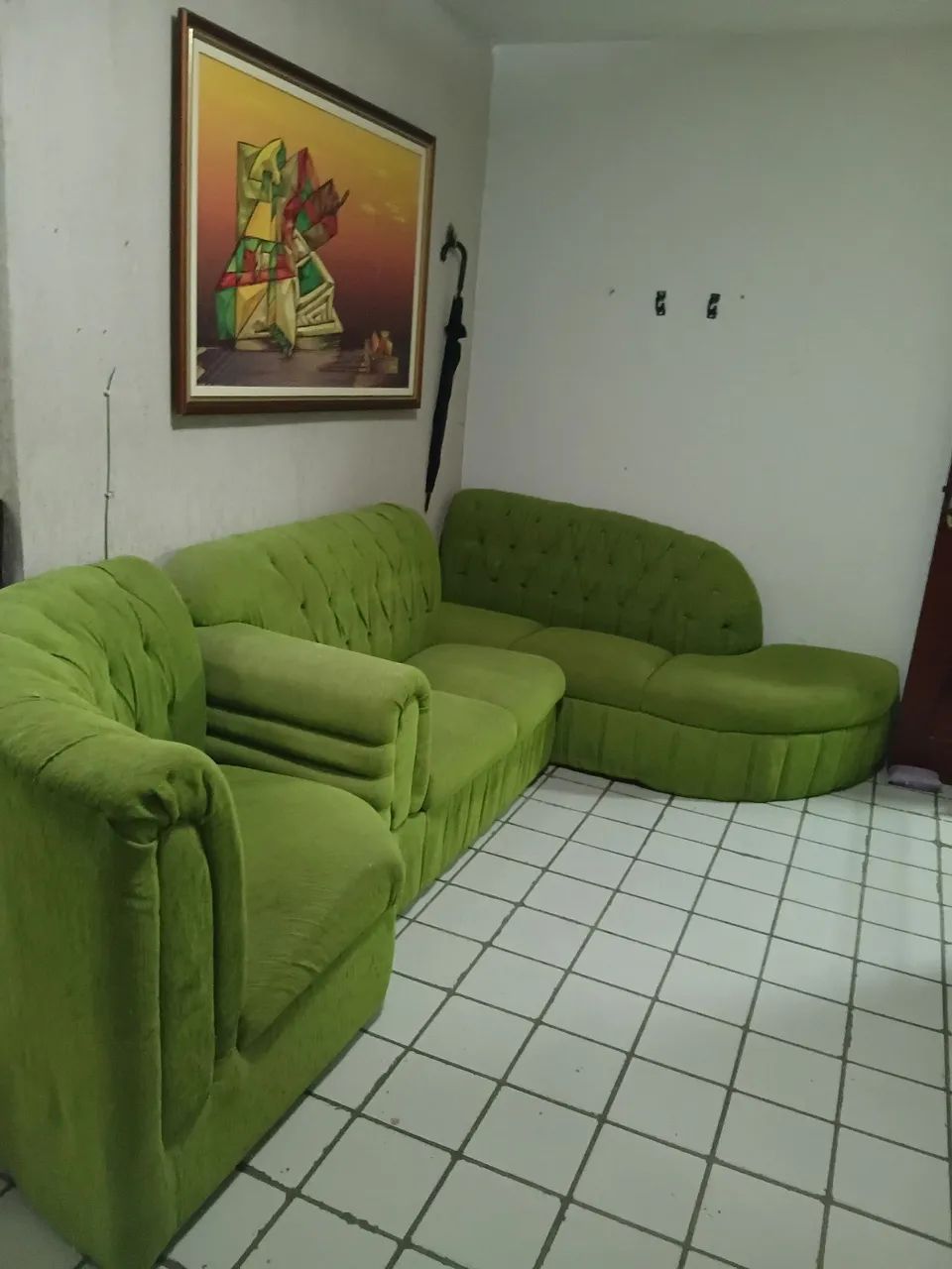 Sofa 3 partes Bem Conservado! - Foto 4