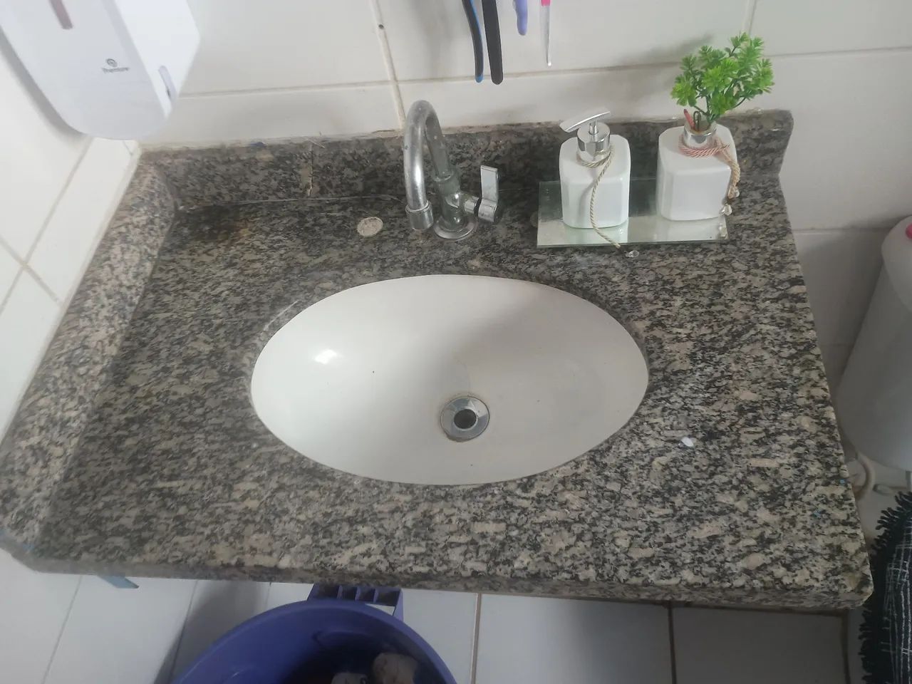 Pia de banheiro de mármore  - Foto 3