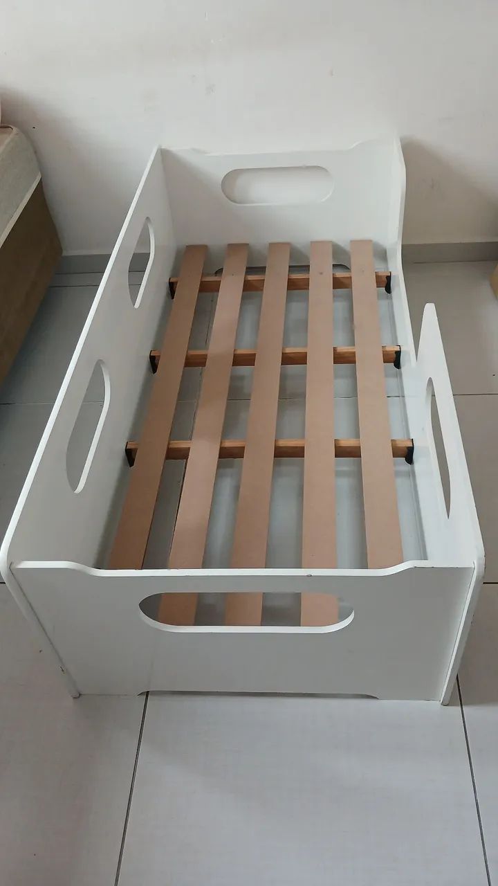 Mini cama infantil com colchão - Foto 4