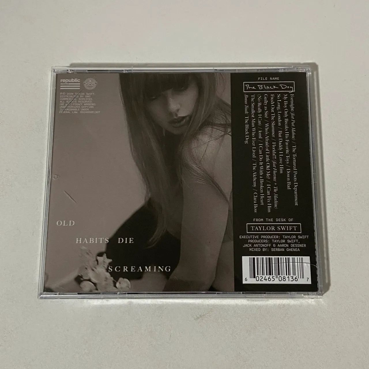 Cd The Tortured Poets Department The Black Dog - Taylor Swift