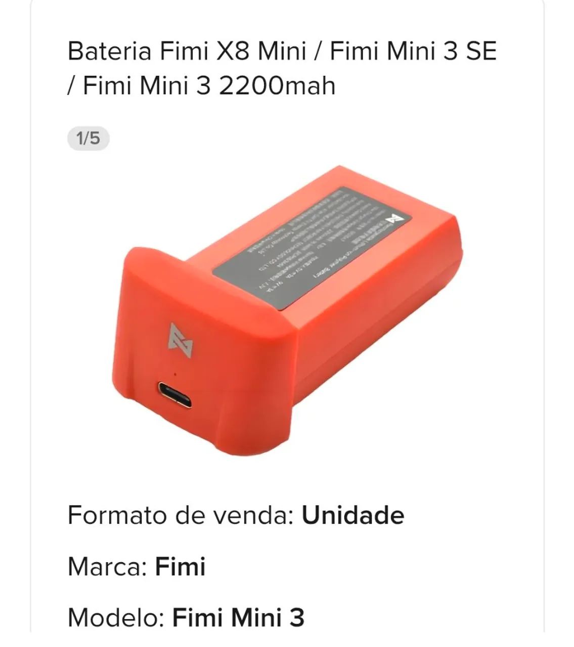 BATERIA FIMI MINI/X8