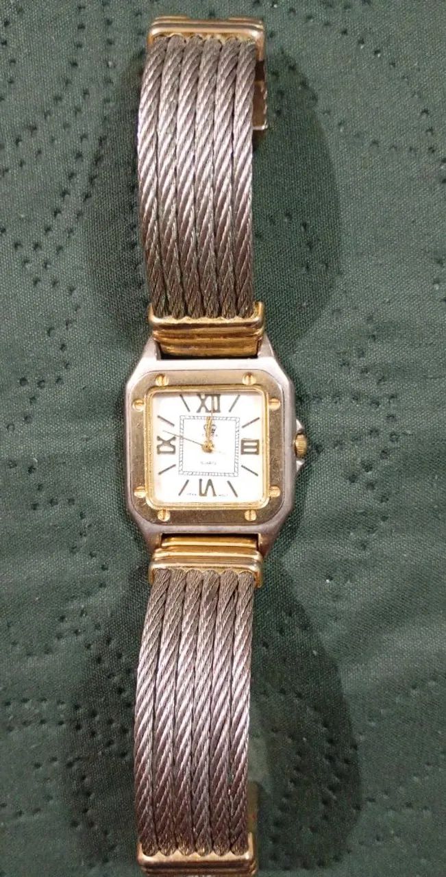 Relógio Coroa quartz feminino com pulseira bracelete funcionando  - Foto 4