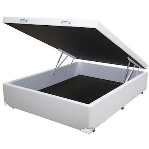 Base Box Casal Baú Corino Branco tt98