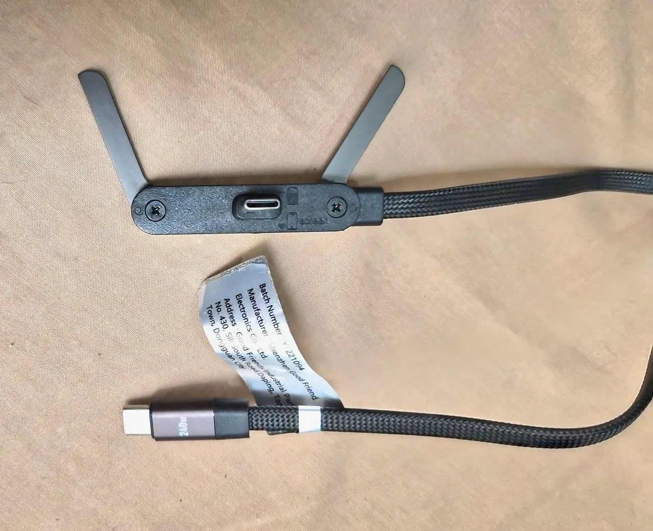 Cabo USB-C PD 3.1 com suporte  - Foto 3