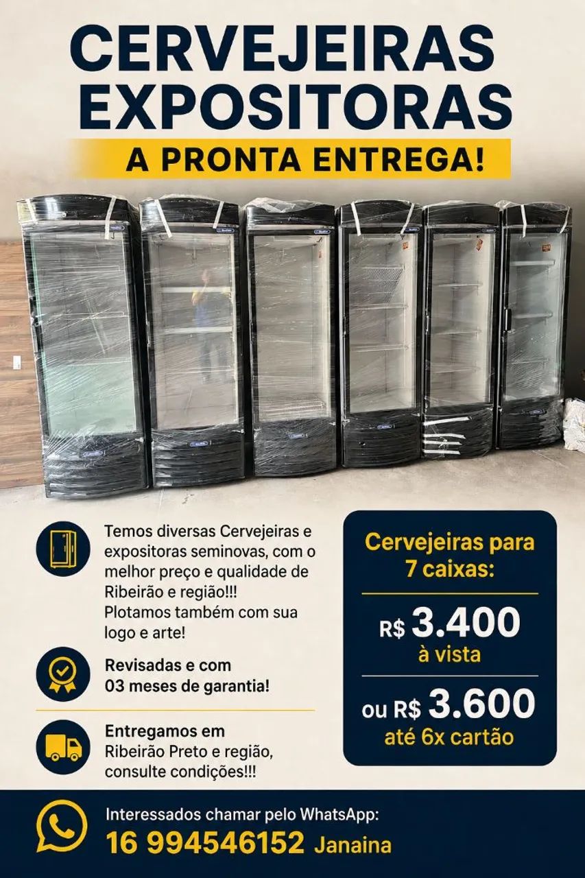 Cervejeira expositora COM GARANTIA E PRONTA ENTREGA 