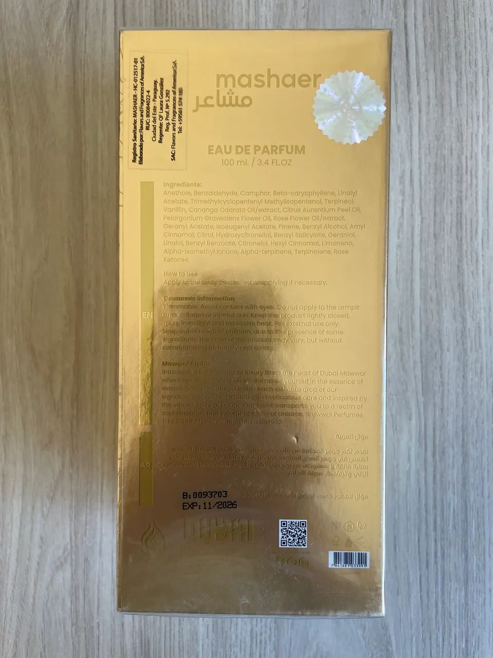 Perfume Árabe Mashaer Jadore Dior EDP 100ML - Foto 2